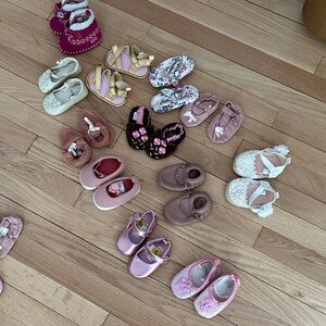 Pink and White Kids Shoes